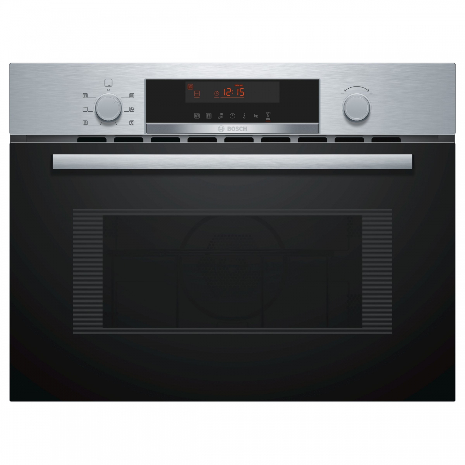 Bosch 900W Built-In Combination Microwave Oven And Grill, 44L Capacity - Stainless Steel - 0