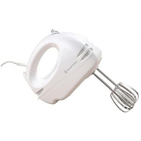 Russell Hobbs Food Collection Hand Mixer with 6 Speed, 125 W - White
