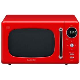 Daewoo Touch Control Microwave - 20 Litre, Red