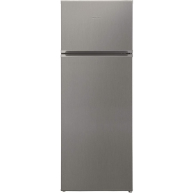 INDESIT Freestanding Fridge Freezer 55cm Wide - Stainless Steel 