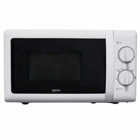 Igenix Solo Manual Microwave with No Rust Interior for Easy Cleaning