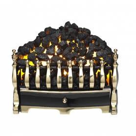 Burley Halstead Basket Electric Fire - Brass & Black ****ONE ONLY AT THIS PRICE**** - 0