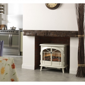 Dimplex Chevailier Electric Stove Fire, Log Effect - White - 1