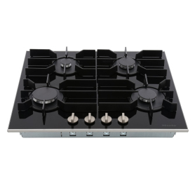 Miele KM3010 Stainless Steel and Glass 4 Burner Gas Hob - 1