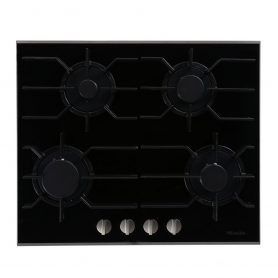 Miele Stainless Steel and Glass 4 Burner Gas Hob