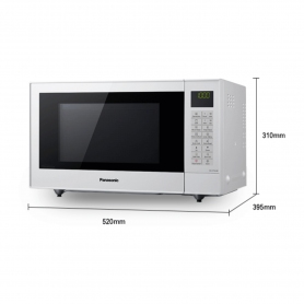  Panasonic 1000W Combination Microwave Oven, 27L Capacity - White - 1