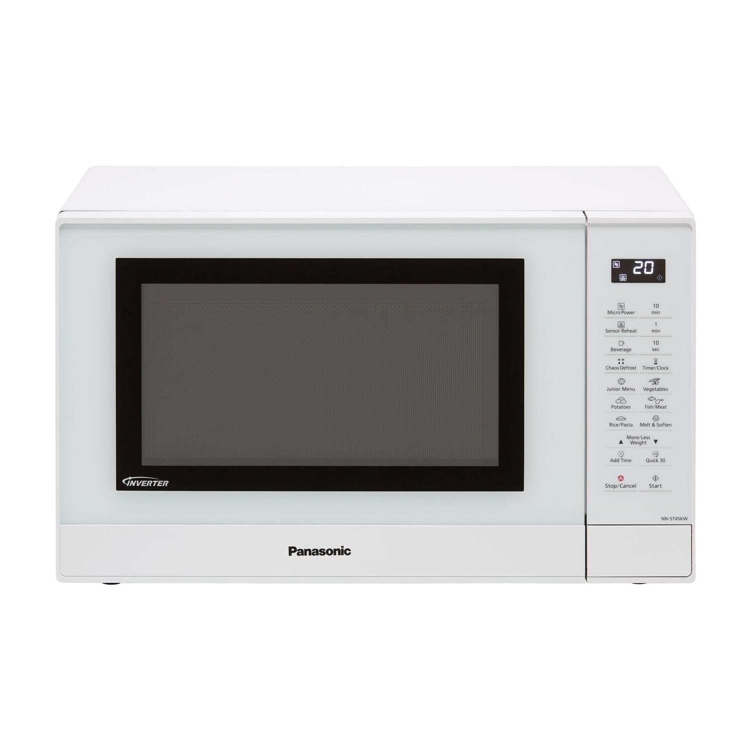 Panasonic NN-ST45KWBPQ 32 Litre Microwave - White - 0