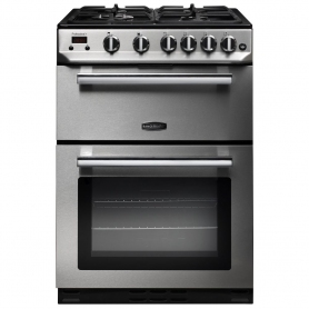 Rangemaster 60cm Professional+ Double Oven Gas Cooker - Stainless Steel