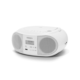 Zoombox 4 Portable CD Player DAB DAB+ FM RDS Bluetooth White
