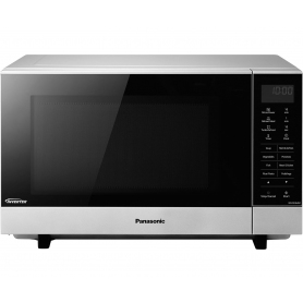 Panasonic 900W Flatbed Microwave, 27L Capacity - Silver - 0