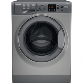 Hotpoint 8KG 1600 Spin Washing Machine - Graphite - 0