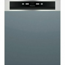 Hotpoint Semi Integrated Standard Dishwasher - Silver Control Panel - F Rated