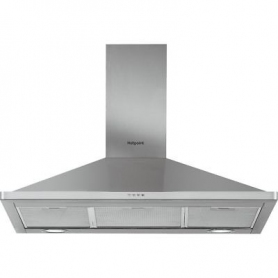 Hotpoint 90 cm Chimney Cooker Hood - Stainless Steel - D Rated