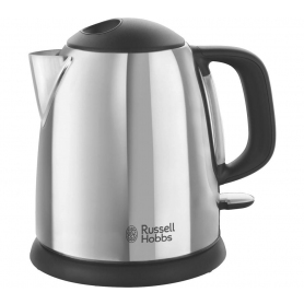 RUSSELL HOBBS Classic Compact Jug Kettle - Black & Silver